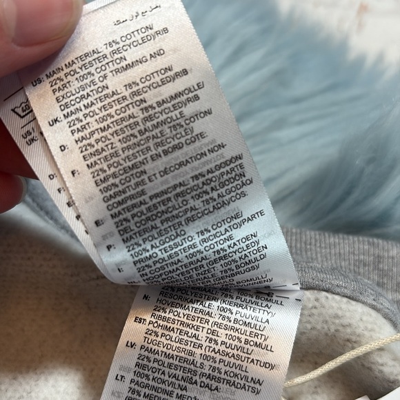 NWT Adidas Grey 3 Stripe Sweatshirt sz L - Picture 10 of 11